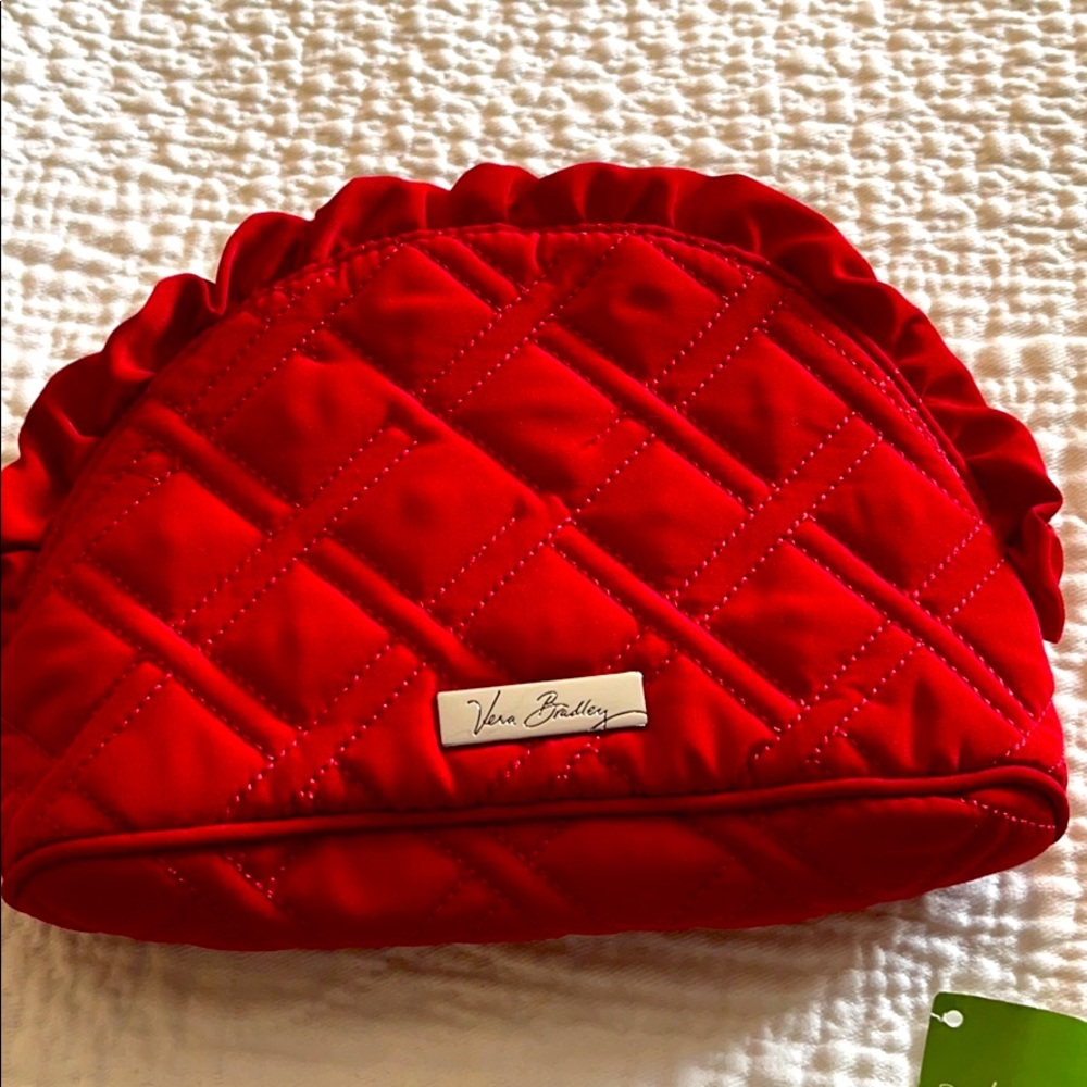 Vera Bradley cosmetic bag in tango red